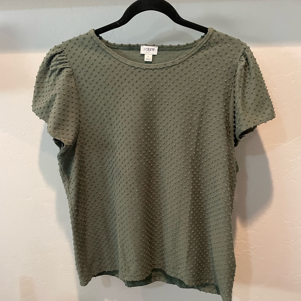J. CREW FACTORY SWISS DOT TEE!